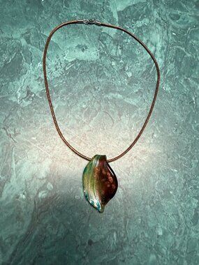 Stained glass necklace